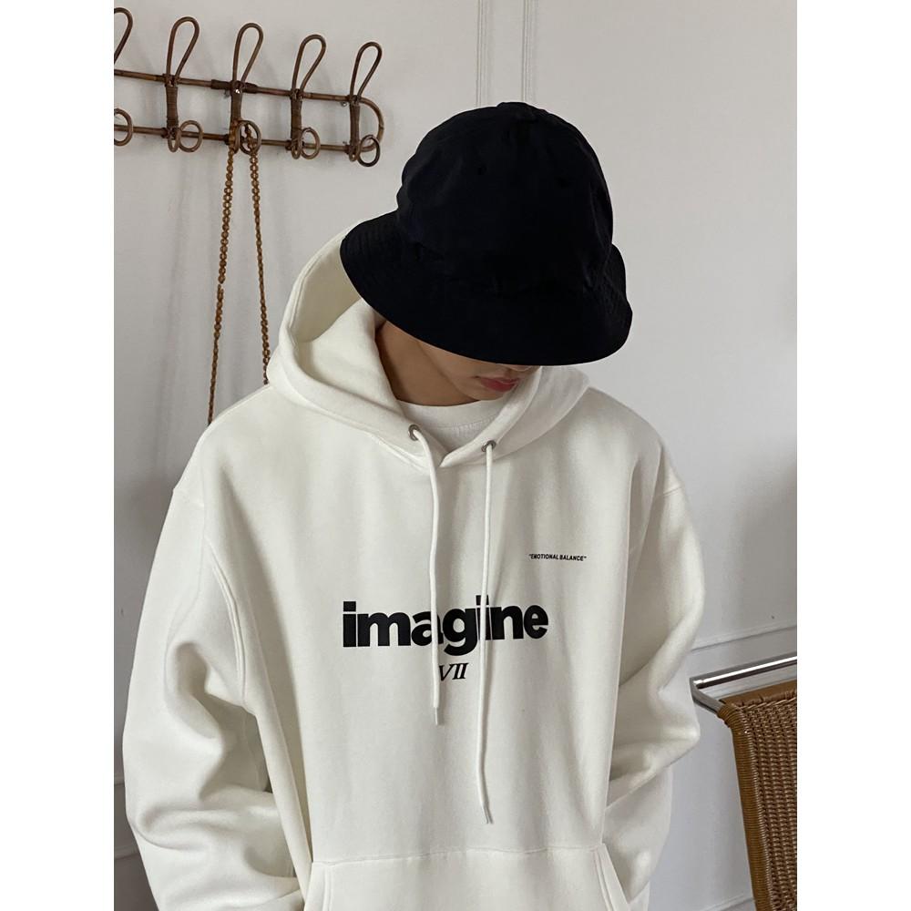 Áo hoodie Nỉ Bông IMAGANE Unisex nam nữ oversize form rộng ZOZO