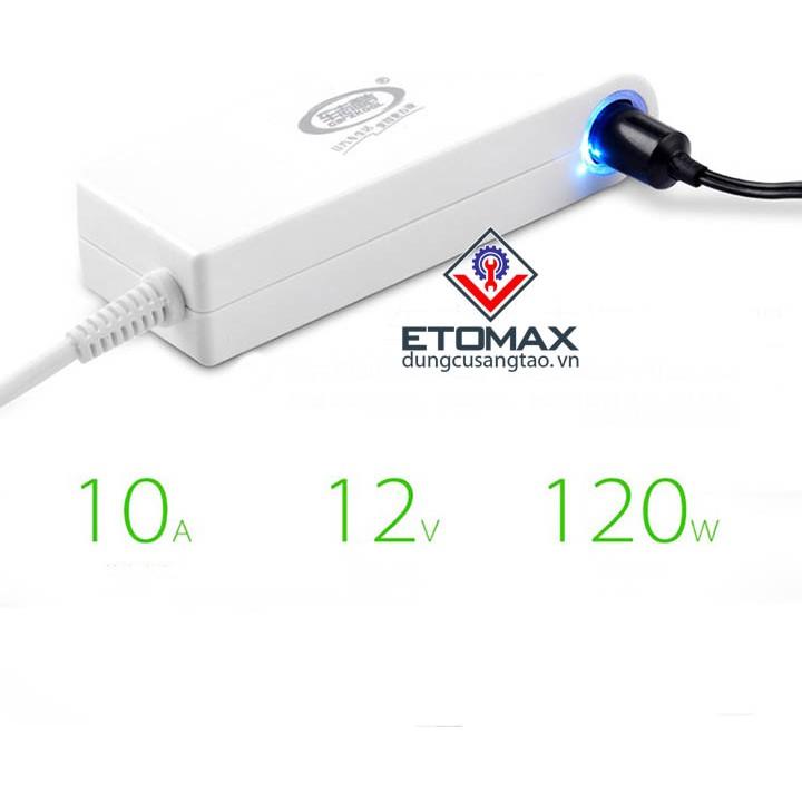 Bộ đổi nguồn từ 220V sang 12V-10A-120W dạng cắm tẩu