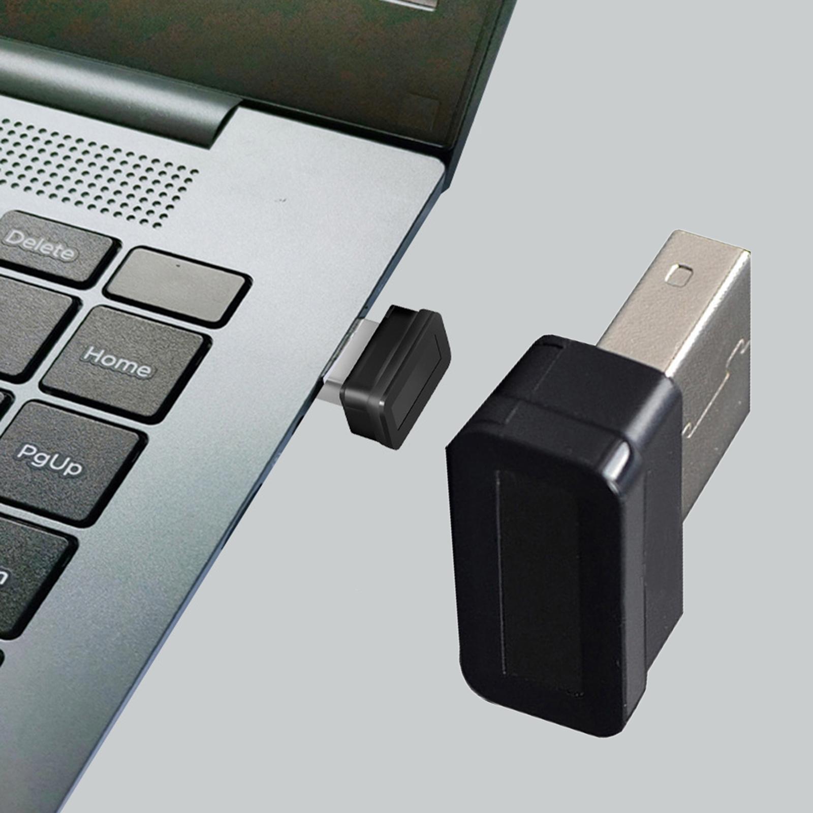 Portable USB Fingerprint Reader 360° Anti Spoofing Speedy Matching Fingerprint Scanner 10 sets of fingerpint can be store for use
