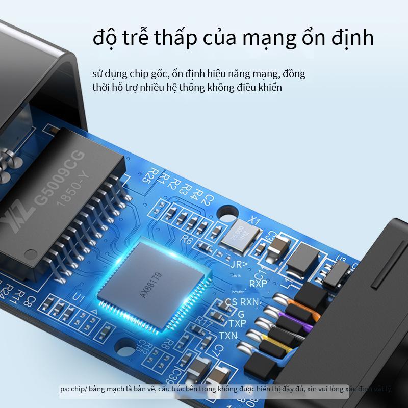 Phong cách mới nhất Green Union USB chuyển cổng mạng giao diện truyền cáp mạng rj45 Gigabit mạng có dây máy tính để bàn bộ chuyển đổi card mạng máy tính