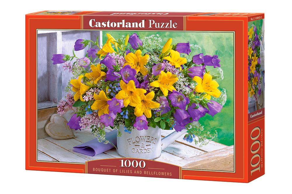 Xếp hình puzzle Bouquet of Lilies and Bellflowers 1000 mảnh CASTORLAND C-104642