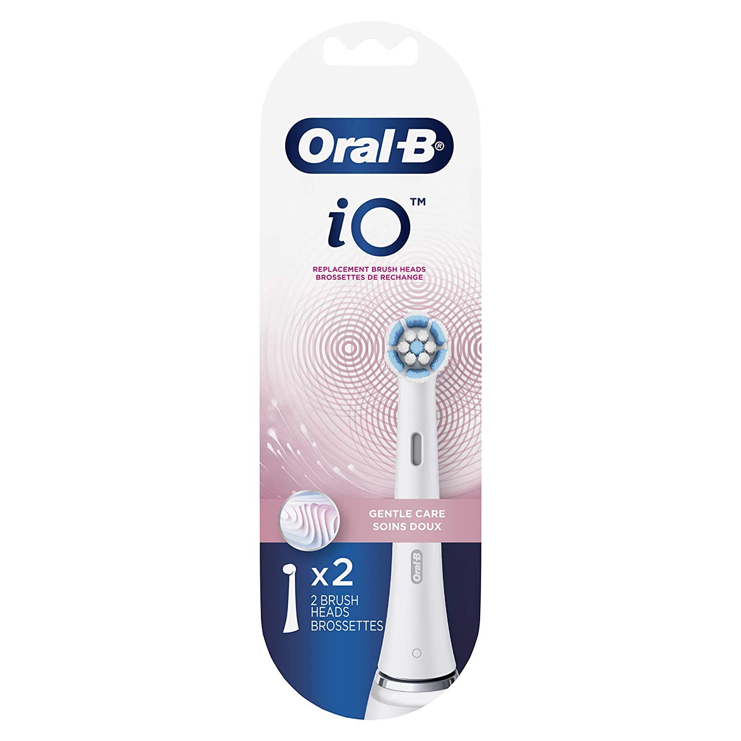 Đầu bàn chải thay thế chăm sóc nhẹ nhàng Oral-B iO, màu trắng, 2 số