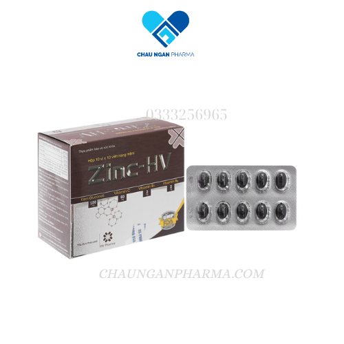 Viên kẽm ZINC - HV Hộp 100 viên