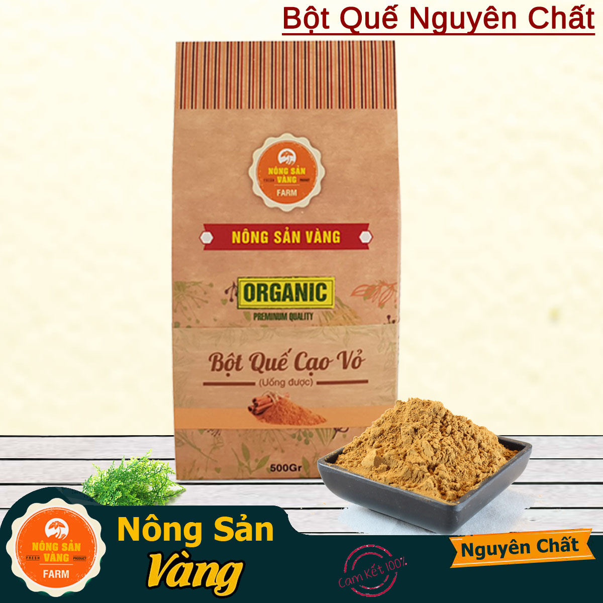 Bột Quế Nguyên Chất Cạo Vỏ (Uống) 500gr, làm bánh, nấu ăn, pha chế nước uống, giảm cân, giảm mỡ bụng