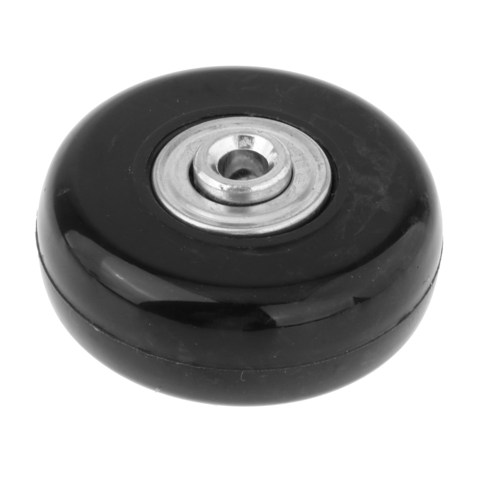 4x Replacement Suitcase Wheels PU Metal Swivel Caster Wheels Repair Set Easy Installation ,Axles Mute Luggage Suitcase Replacement Wheels Set
