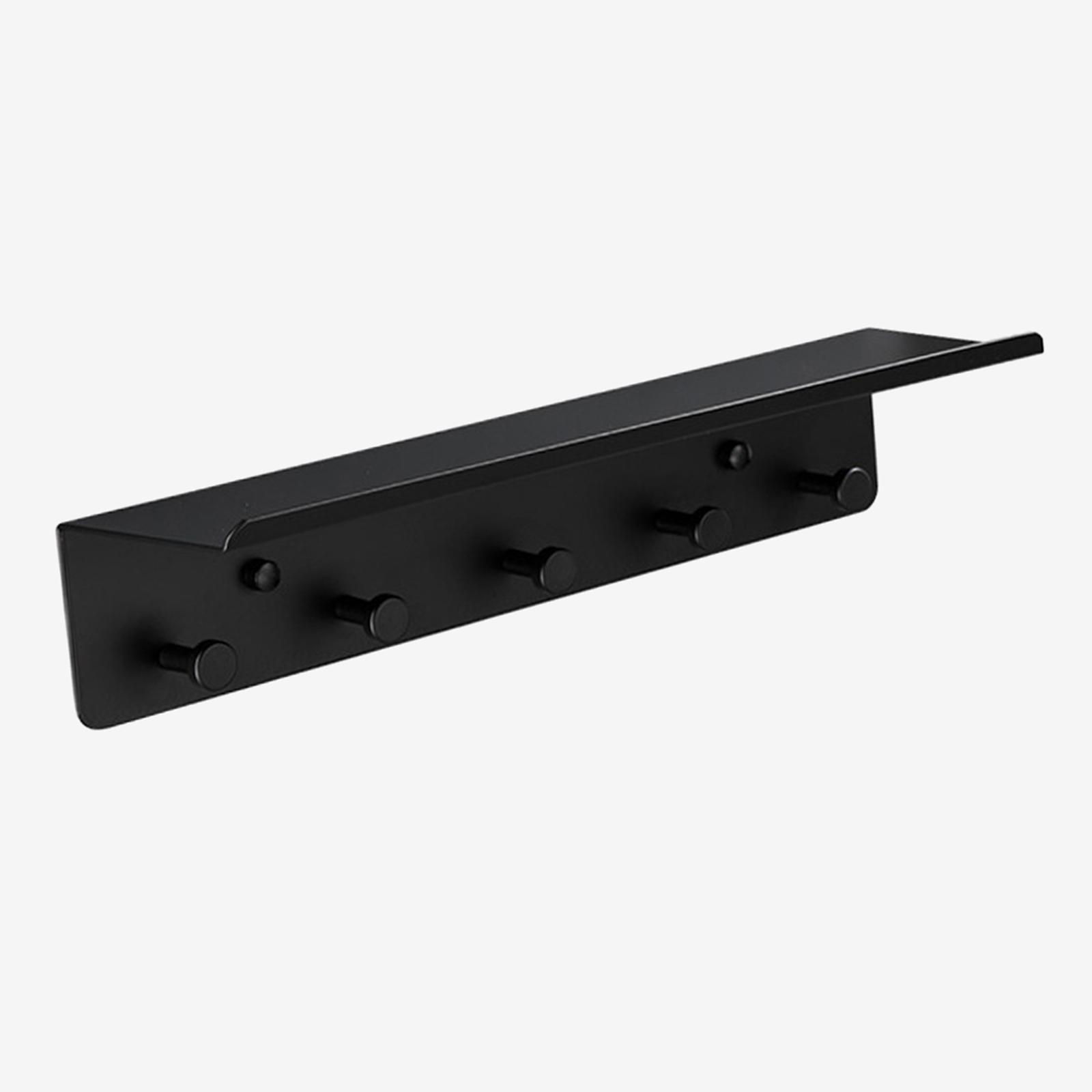 Wall Mail Holder with Key Hooks Key Hook Black