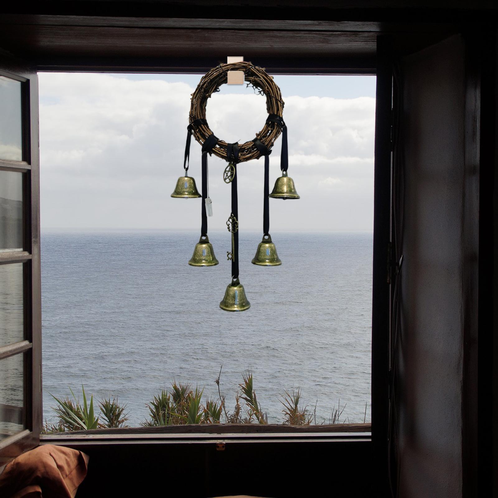 Witch Wind Chimes Bell Witchcraft Feng Shui Protection for Patio Door Garden