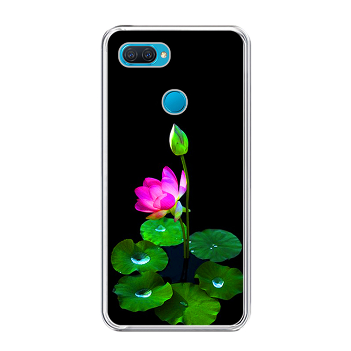 Ốp lưng dẻo cho điện thoại Oppo A12 – 0296 LOTUS02 – Hàng Chính Hãng