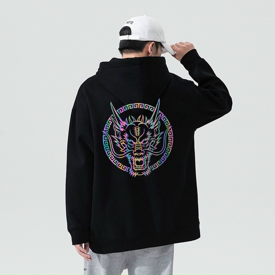 Áo Hoodie form dưới 70kg.nón 2 lớp .thun nỉ ngoại mềm ,min.hàng chất lượng bao đẹp.logo in phản quang .loại decan tốt ...nón 2 lớp vải chính 145k