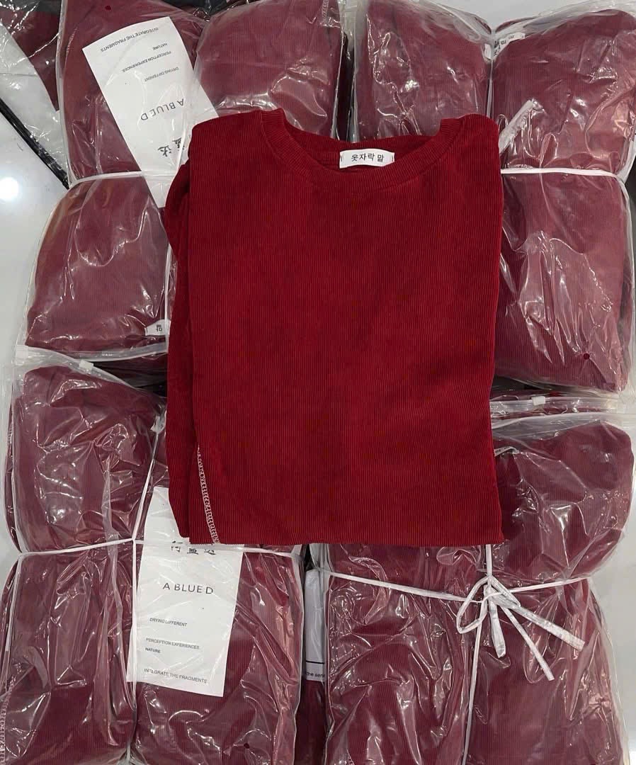 Set nhung tăm đỏ đô chạy viền