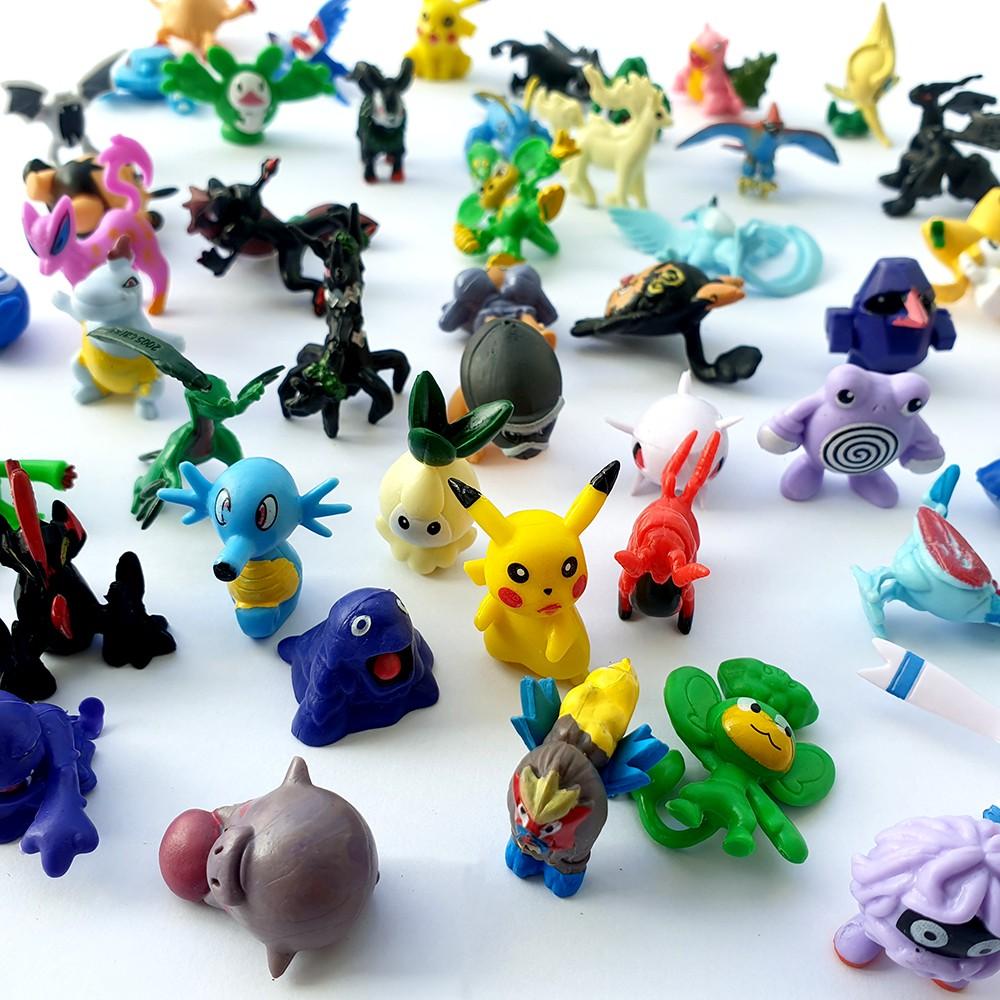 Đồ chơi 50 con Anime POKEMON bằng nhựa size nhỏ 2-3 cm tuyển tập Pokemon đa hệ mẫu ngẫu nhiên (Set Poke'mon) - Vacimall