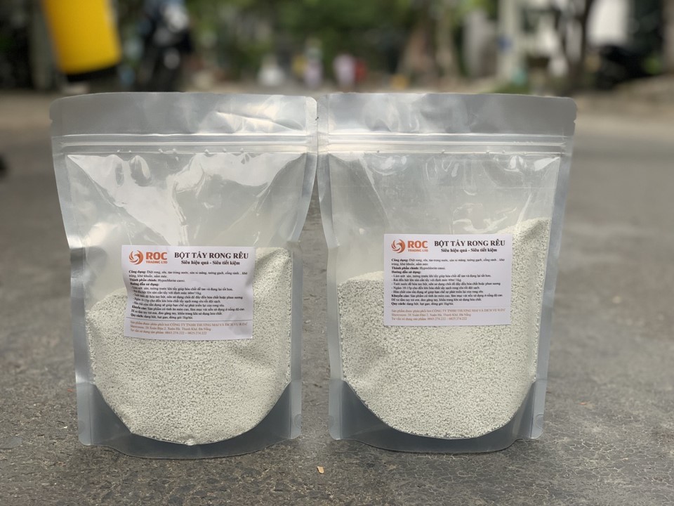 Bột tẩy rong rêu cho sân xi măng,sân gạch vỉa hè hiệu quả 1gói 450g-500g