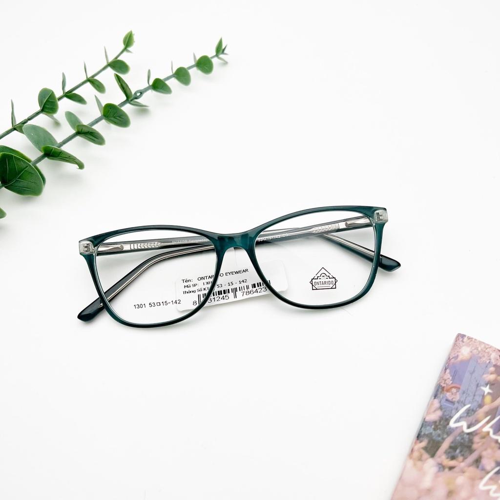 Gọng kính mắt mèo gọng kim loại nữ thiết kế hàn quốc phong cách phụ kiện thời trang G 1301 - TAD Accessories - Đen