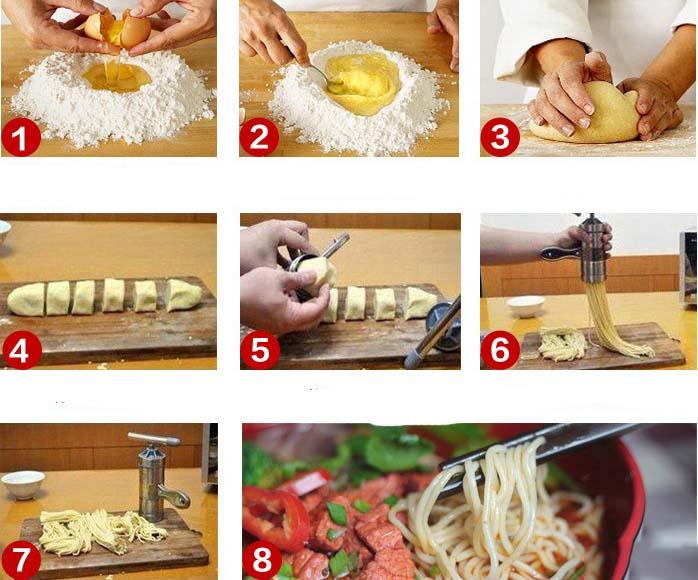 Khuôn Dụng Cụ Làm Bún, Mì Tươi Bằng Inox Tại Nhà - Loại Tốt
