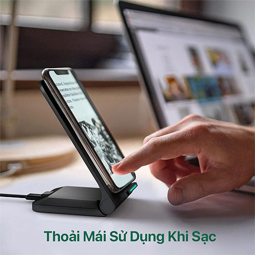 Đế sạc không dây Philips 15W DLP9320CB/74 - Hàng chính hãng