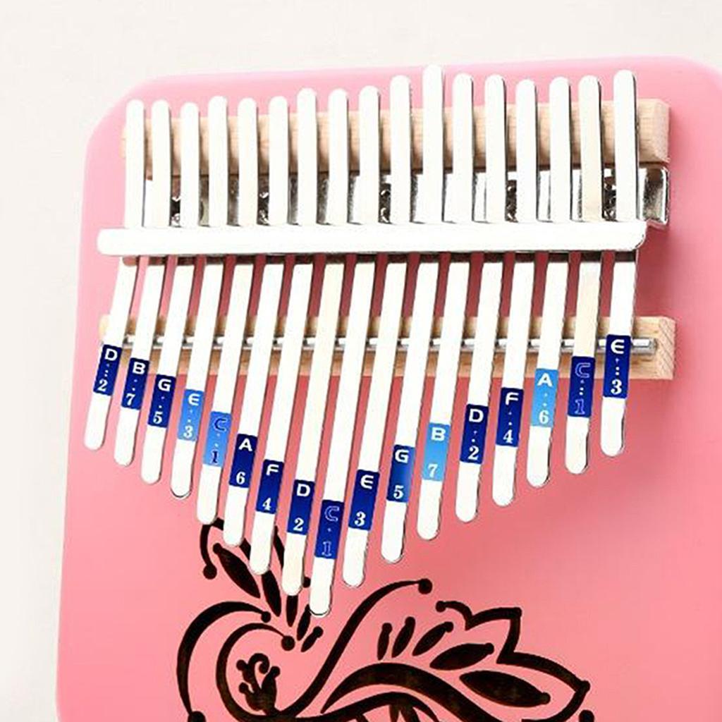 17 Key Thumb Piano Finger Mbira Keyboard Music Instrument Wood