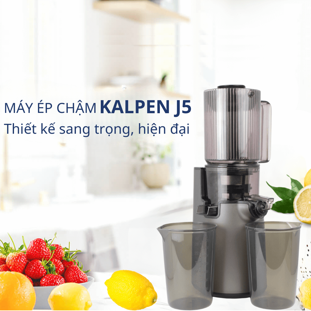 Máy ép chậm Kalpen J5 công suất 300W dung tích 800ml, - Hàng chính hãng