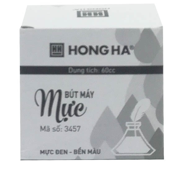 Hình ảnh Mực Viết Máy Hồng Hà 60cc 3457 - Mực Đen