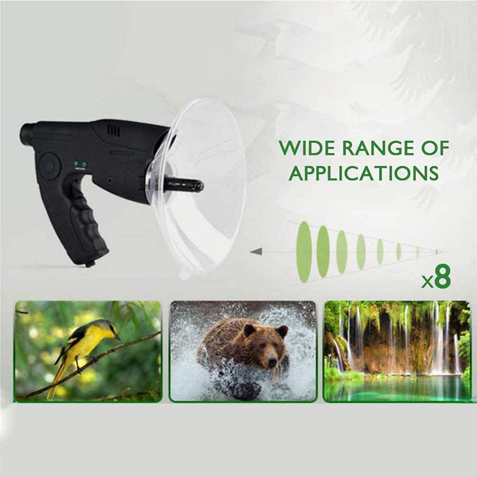 8X  Telescope Sound Amplifier for Wildlife Watching Camping Hiking