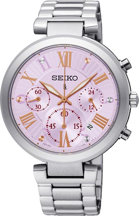 Đồng Hồ Nữ Seiko-Srw801P1-Tròn Nữ Tím 6K 1L Sh+Slm Dv Inox