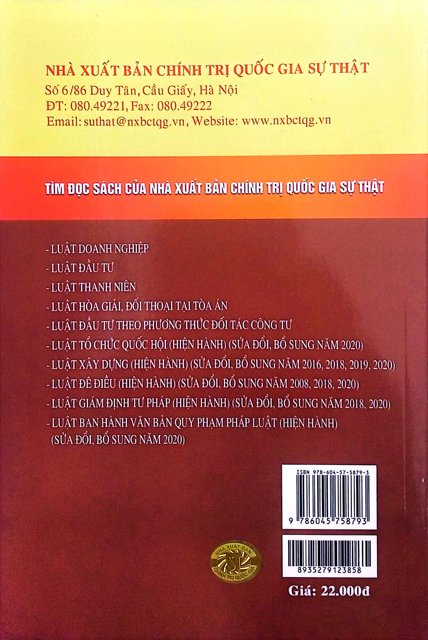 Luật Phòng, chống thiên tai (Hiện hành) (Sửa đổi, bổ sung năm 2020)