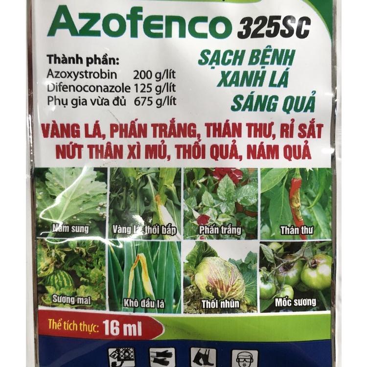 Chế phẩm trừ bệnh vàng lá, đốm đen, phấn trắng, thán thư, rỉ sắt, cháy bìa lá, thối nhũn, mốc sương trên cây trồng azo16