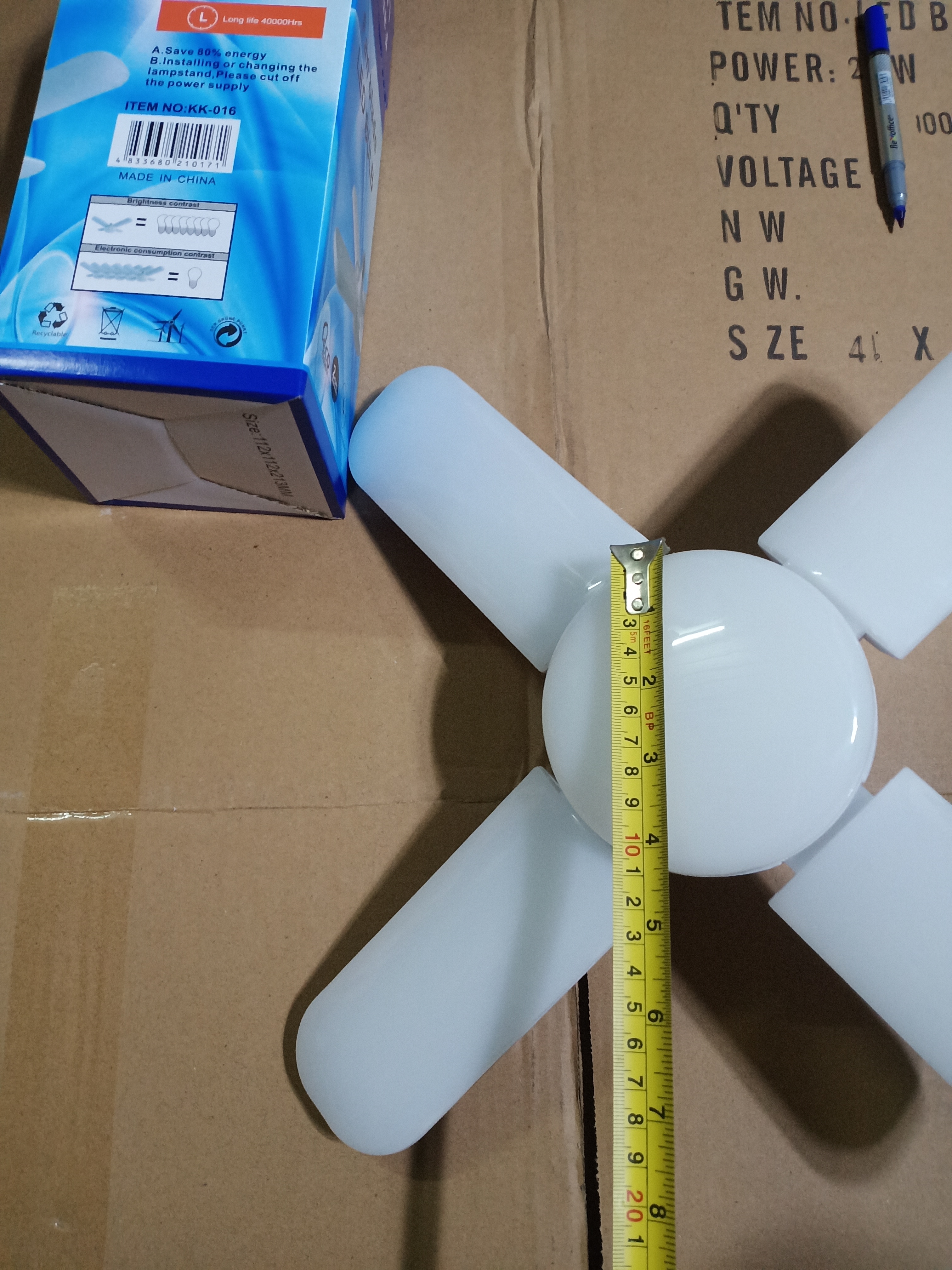 Combo 2 đèn 4 cánh 60w siêu sáng loại to đẹp