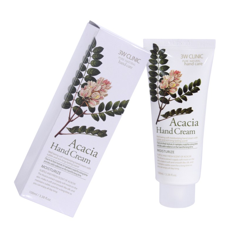 Kem dưỡng da tay thảo mộc 3W Clinic Acacia Hand Cream (100ml)