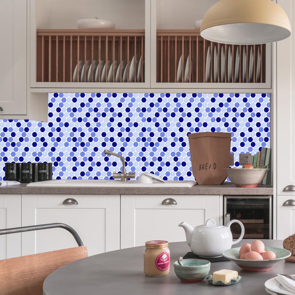 Self-adhesive Mosaic Wall Paper Sticker Tile Kitchen Bathroom Waterproof