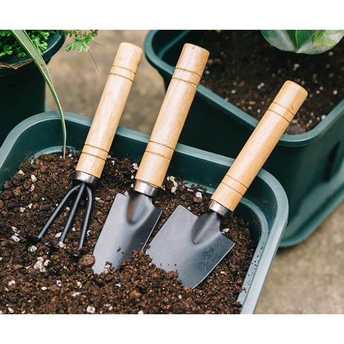 Bộ làm vườn mini cuốc xẻng trồng cây đủ món