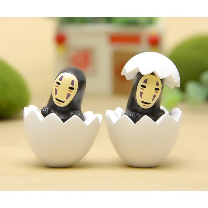 KHO-HN * Mô hình Vô Diện ngồi trong vỏ trứng cho các bạn làm móc khóa, trang trí tiểu cảnh, DIY
