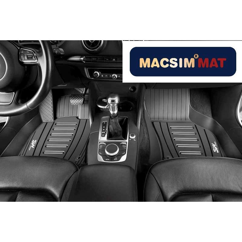 Thảm lót sàn xe ô tô Audi Q7 2015- đến nay Nhãn hiệu Macsim 3W chất liệu nhựa TPE đúc khuôn cao cấp - màu đen