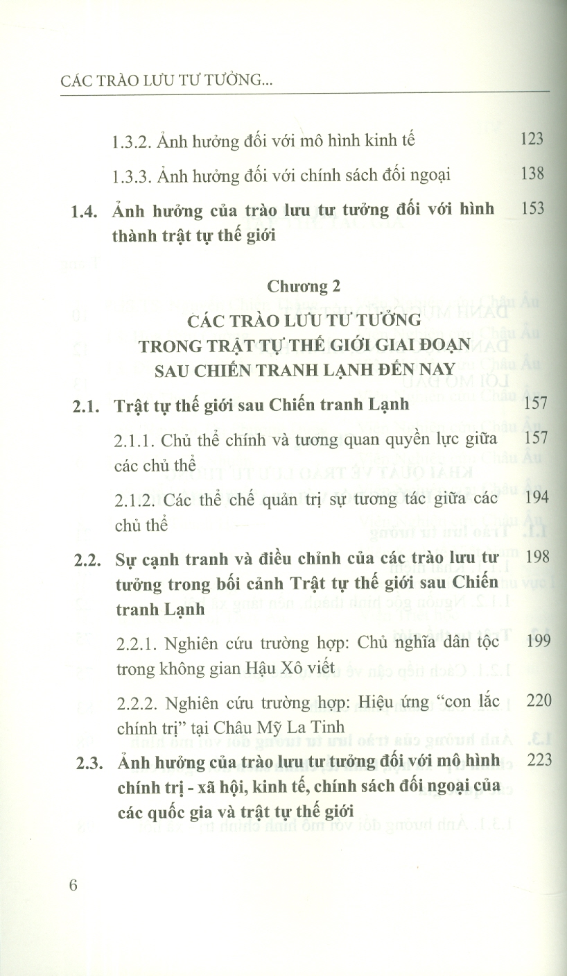 Các Trào Lưu Tư Tưởng Trong Thế Giới Hiện Nay Và Tầm Nhìn Đến Giữa Thế Kỷ 21