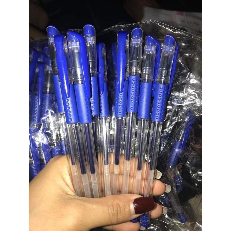 Set 5 cây bút bi mực xanh đầu nhỏ ghi siêu đẹp