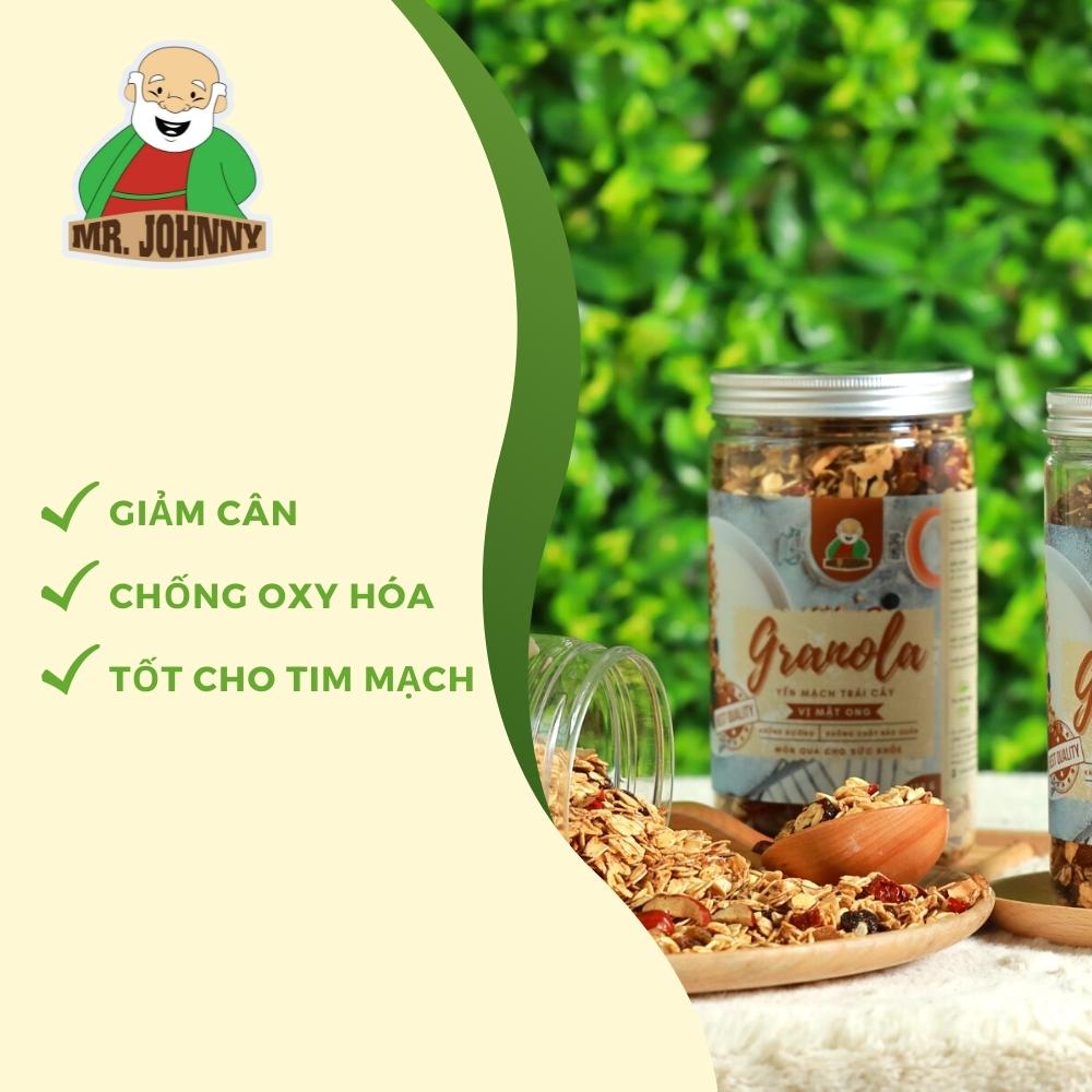 Granola Yến Mạch Trái Cây Hộp 450g, Thực Phẩm Ăn Kiệng Cho Người Giảm Cân, Cho Mẹ Bầu