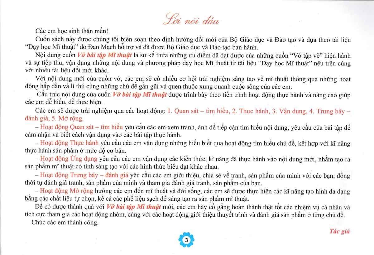 Vở Bài Tập Mỹ Thuật 1