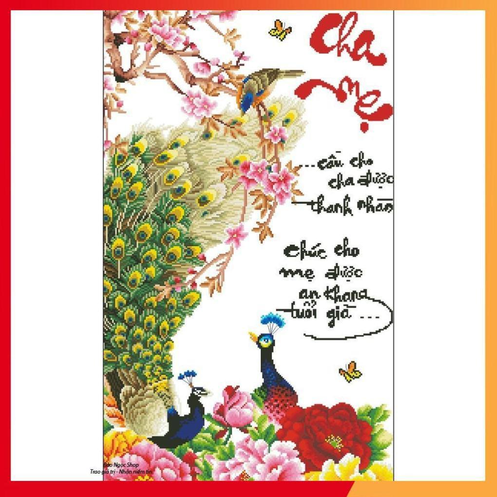 Tranh Thêu Chữ Thập Cha Mẹ 87
