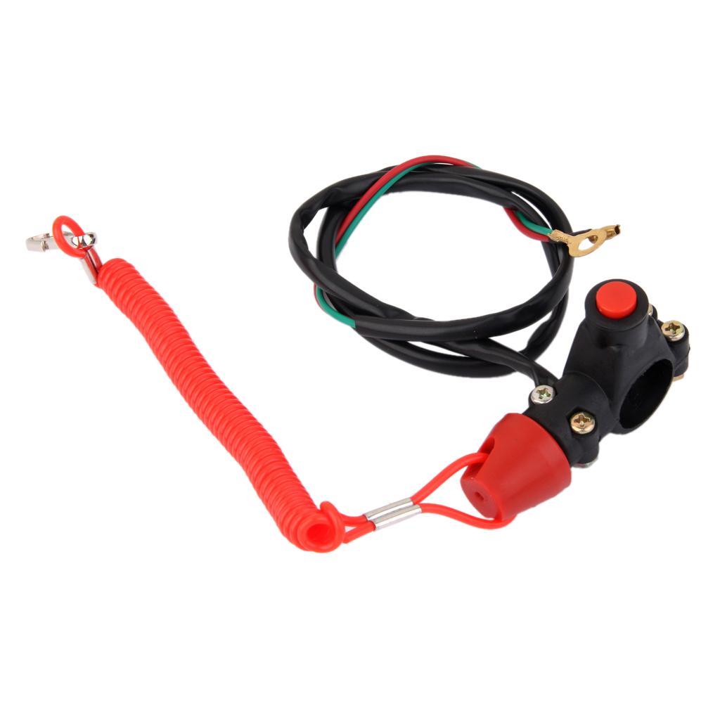 6-15pack Universal Engine Stop Kill Tether Switch Lanyard for ATV Racing
