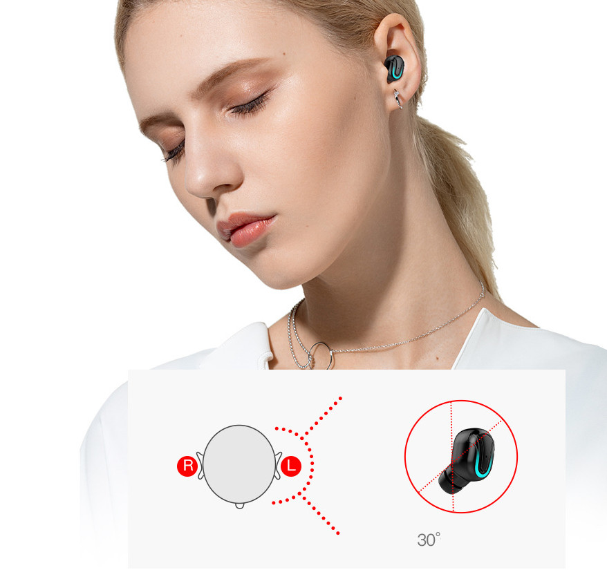 Tai nghe Bluetooth True Wireless Hatoza Chính Hãng - Thời trang cao cấp, âm thanh sống động - HTZ07