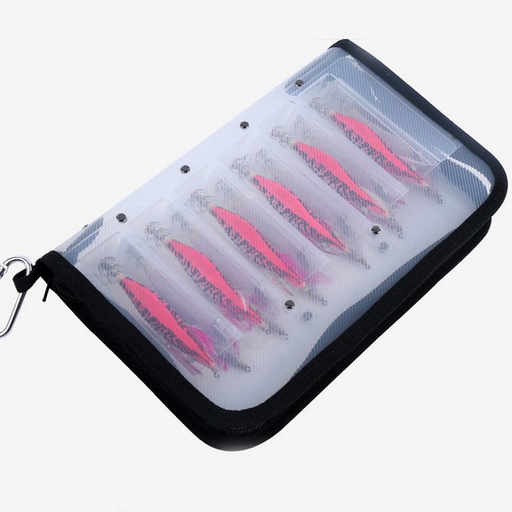 Squid Jig Lure Zipped Bag Case Pouch Both Side Storage Tackle Bag
