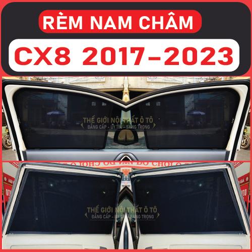 Rèm che nắng nam châm Xe Mazda Cx8 Bộ 4 tấm chắn nắng chuẩn form xe, nam châm hút mạnh