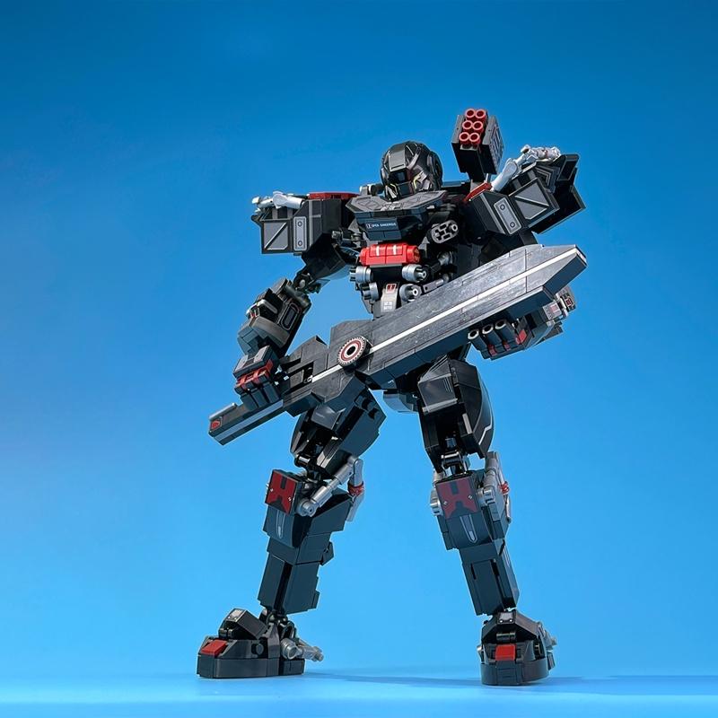 Đồ chơi Lắp ráp Robot Mark MU-2, Sembo Block 109007 Mecha, Xếp hình thông minh, Mô hình Robot người máy