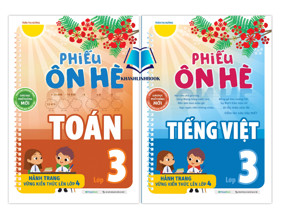 Sách Combo Phiếu ôn hè Toán và Tiếng Việt Lớp 3