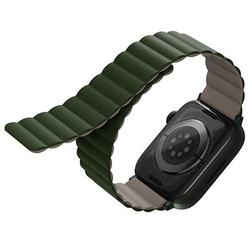 Dây đeo UNIQ Revix Reversible Magnetic Silicone Strap dành cho Apple Watch 1~8/ SE Hàng Chính Hãng