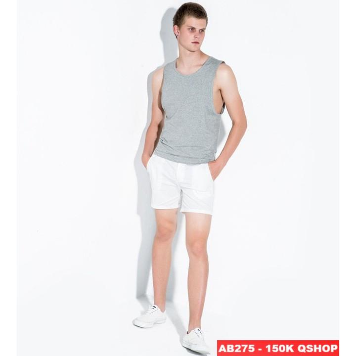 ÁO 3 LỖ NAM THUN COTTON MÊM MỊN AB275