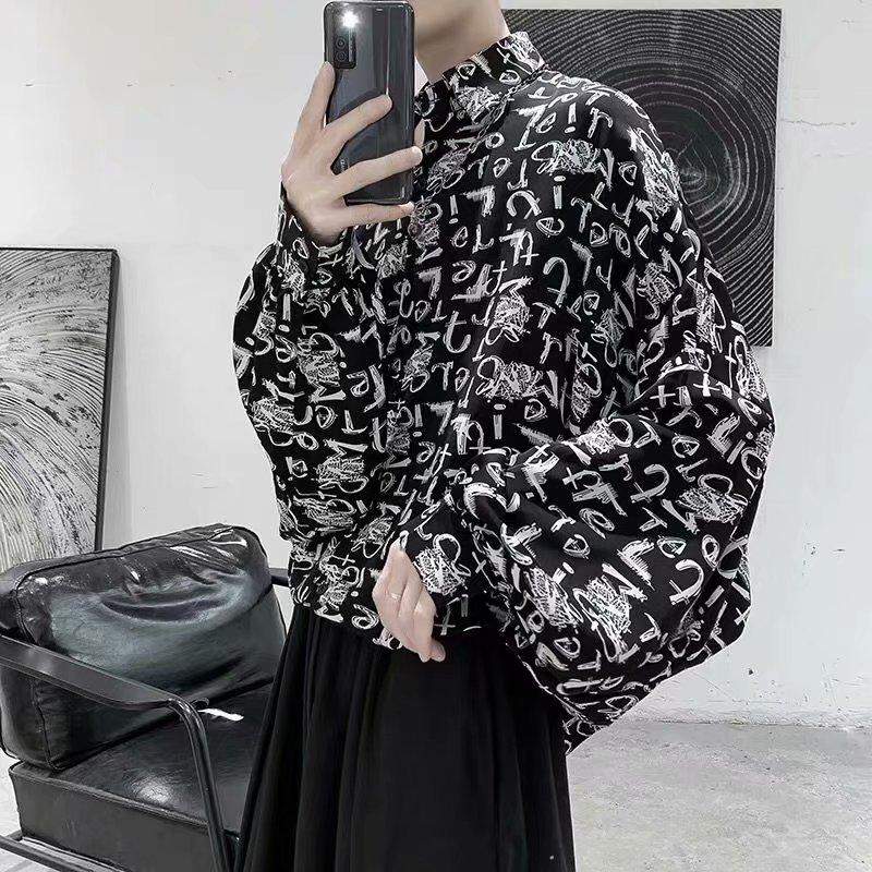 Áo Sơ Mi Nam Tay Dài Dáng Rộng Có 2 Màu