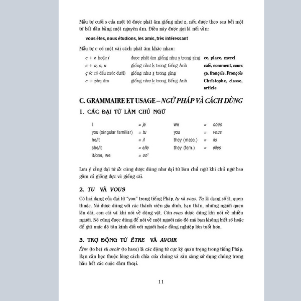Cẩm Nang Hướng Dẫn Tự Học Tiếng Pháp - Trình Độ Sơ Cấp-Trung Cấp