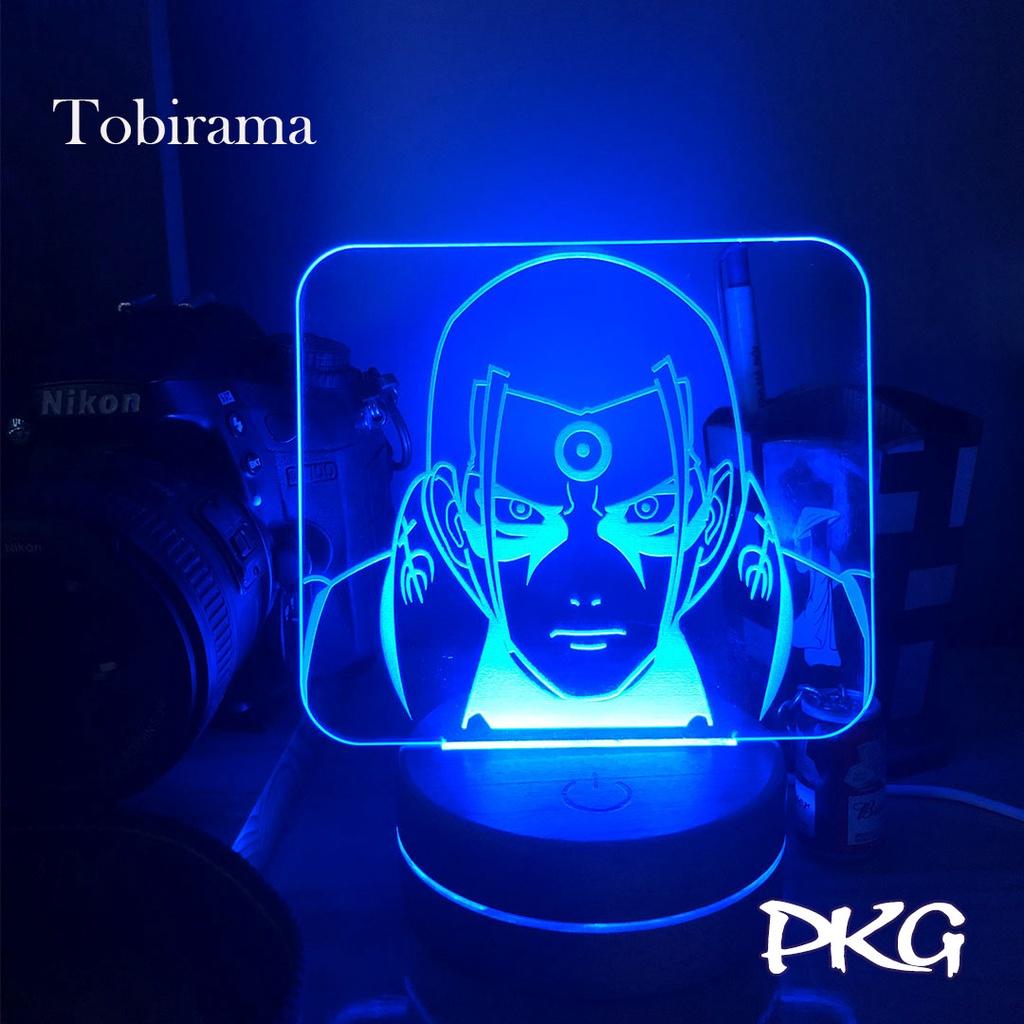 Đèn Ngủ Led 3D HASHIRAMA nhân vật Anime phát sáng 16 màu cảm ứng có điều khiển từ xa