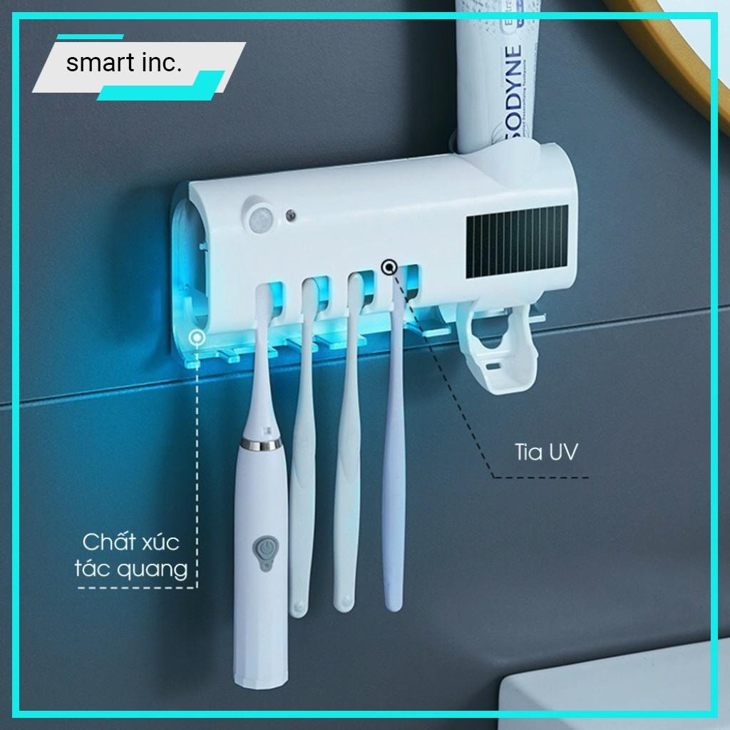 Máy Khử Trùng Treo Bàn Chải Nhả Kem Đánh Răng Diệt Khuẩn Tia UV