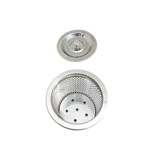 Bộ rổ và nắp rổ lọc rác bồn rửa chén inox không gỉ cao cấp tiện lợi
